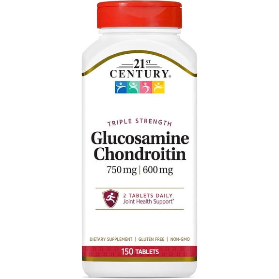 21st Century Triple Strength Glucosamine & Chondroitin Tablets, 150 Count