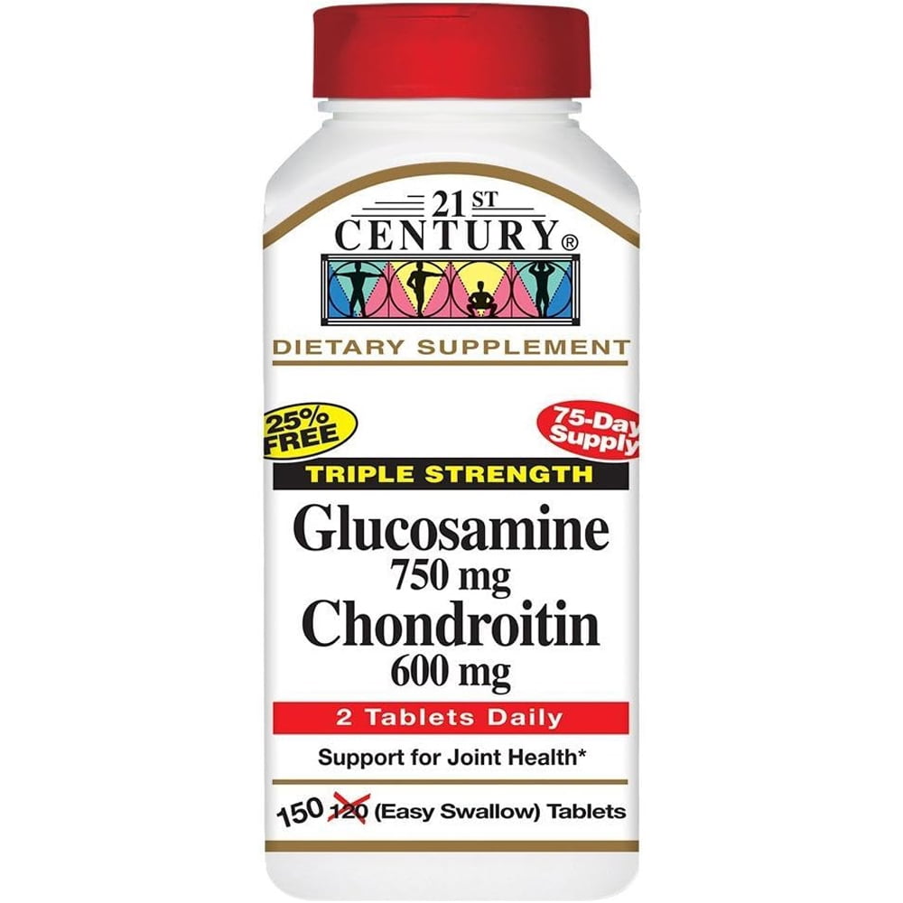 21st Century Triple Strength Glucosamine & Chondroitin Tablets, 150 Count