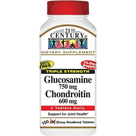 21st Century Triple Strength Glucosamine & Chondroitin Tablets, 150 Count