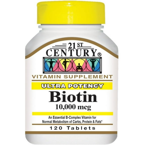 21st Century Ultra Potency 10,000 mcg Biotin Tablets 1 120 Each - (Pack of 3)