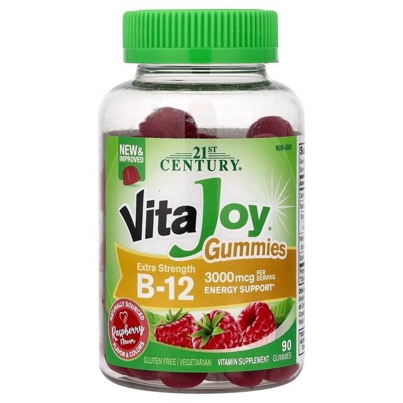 21st Century Vitajoy Gummies Extra Strength B-12 - Raspberry