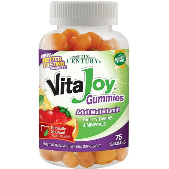 21st Century Vitajoy Multi Gummies, Orange, Cherry and Strawberry 7 75 Each - (Pack of 2)