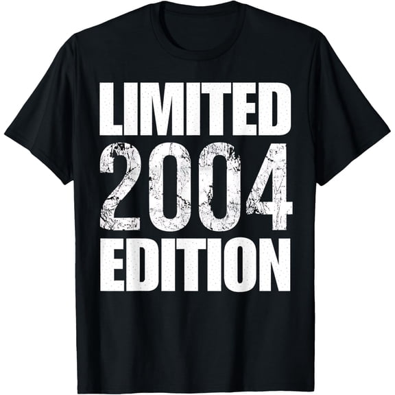 21th Birthday 21 Years Old Man Woman Vintage 2004 T-Shirt