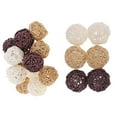 thumbnail image 1 of 21x Wicker Rattan Balls Decorative Orbs Vase Fillers, Wicker Balls for Decorating, Wedding Ceremony, Bridal Shower Party, home and garden Decoration, 1 of 8