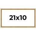 thumbnail image 1 of 21x10 Frame Beaded Gold Solid Wood Picture Frame | 0.75 Inches Moulding Width | Liscio Oro, 1 of 8