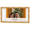 thumbnail image 1 of 21x10 Frame Gold Bamboo Solid Wood Picture Frame | 1 Inch Moulding Width | Interior Frame Depth, 1 of 8
