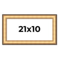 thumbnail image 1 of 21x10 Frame Gold Plein Aire Solid Wood Picture Frame Width 2 Inches | Interior Frame Depth 0.5, 1 of 8
