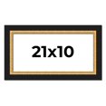 thumbnail image 1 of 21x10 Frame Gold Real Wood Picture Frame Width 2.25 Inches | Interior Frame Depth 0.5 Inches |, 1 of 8