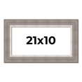 thumbnail image 1 of 21x10 Frame Grey Real Wood Picture Frame Width 2.75 Inches | Interior Frame Depth 0.5 Inches |, 1 of 8