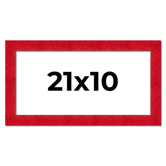 21x10 Frame Red Burl Solid Wood Picture Frame Width 1.75 Inches | Interior Frame Depth 0.5 Inches |