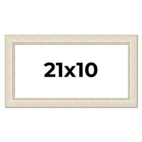 21x10 Frame White Real Wood Picture Frame Width 1.75 inches | Interior Frame Depth 0.5 inches |