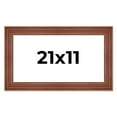 thumbnail image 1 of 21x11 Frame Brown Old Farmhouse Waxed Board 2" Wide Wood Frame Width 2 Inches | Interior Depth 0.5, 1 of 7