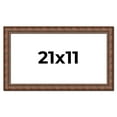 thumbnail image 1 of 21x11 Dark Brown Bamboo Real Wood Picture Frame Width 1.5 inches | Interior Frame Depth 0.5 inches, 1 of 8