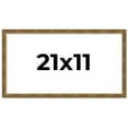 thumbnail image 1 of 21x11 Frame Gold Solid Wood Picture Frame - Complete Modern Photo Frame Includes UV Acrylic, 1 of 8