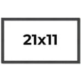 thumbnail image 1 of 21x11 Rustic Brown Real Wood Picture Frame Width 0.75 inches | Interior Frame Depth 0.5 inches |, 1 of 8