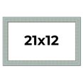 thumbnail image 1 of 21x12 Frame Blue Teal Distressed Solid Wood Picture Frame | 1.625 Inch Moulding Width | Sonoma Blue, 1 of 8