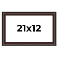 thumbnail image 1 of 21x12 Frame Brown Round Mahogany Solid Wood Picture Frame | 1.625 Inch Moulding Width | with UV, 1 of 8