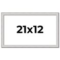 thumbnail image 1 of 21x12 Frame Silver Inner Slope Bevel Picture Frame | 1 Inch Moulding Width | 0.75 Inch Rabbet Depth, 1 of 8