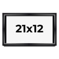 thumbnail image 1 of 21x12 Shadow Box Frame Black | 1.25 inches Deep Real Wood Contemporary Shadowbox Display Frame | UV, 1 of 8