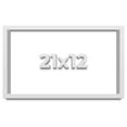 thumbnail image 1 of 21x12 Shadow Box Frame White | 1 Inches Deep Real Wood Contemporary Shadowbox Display Frame | UV, 1 of 6