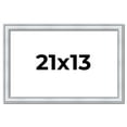 thumbnail image 1 of 21x13 Frame Sterling Silver Solid Wood Picture Frame | 1.25 Inch Moulding Width | 0.75 Inch, 1 of 8