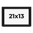 thumbnail image 1 of 21x13 Shadow Box Black Solid Wood Display Picture Frame | 1 Inch Rabbet Depth | | 1.375 Inch, 1 of 4
