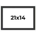 thumbnail image 1 of 21x14 Frame Black Real Wood Picture Frame Width 1.25 Inches | Interior Frame Depth 0.5 Inches |, 1 of 8
