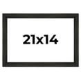 thumbnail image 1 of 21x14 Frame Black Rustic Barnwood Solid Wood Picture Frame | 1.5 Inch Moulding Width | Includes UV, 1 of 8