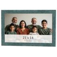 thumbnail image 1 of 21x14 Frame Blue Rustic Barnwood Solid Wood Picture Frame Width 1.25 Inches | Interior Depth 0.5, 1 of 8