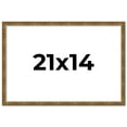 thumbnail image 1 of 21x14 Frame Gold Kingsley Distressed Solid Wood Picture Frame Width 0.75 Inches | Interior Frame, 1 of 8