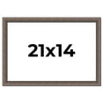 thumbnail image 1 of 21x14 Frame Silver Real Wood Picture Frame Width 1.25 Inches | Interior Frame Depth 0.5 Inches |, 1 of 8