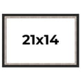 thumbnail image 1 of 21x14 Frame Silver Real Wood Picture Frame Width 1.25 Inches | Interior Frame Depth 0.75 Inches |, 1 of 8