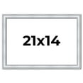 thumbnail image 1 of 21x14 Frame Sterling Silver Solid Wood Picture Frame | 1.25 Inch Moulding Width | 0.75 Inch, 1 of 8