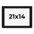 thumbnail image 1 of 21x14 Shadow Box Black Solid Wood Display Picture Frame | 1 Inch Rabbet Depth | | 1.375 Inch, 1 of 4