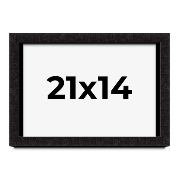 21x14 Shadow Box Black Solid Wood Display Picture Frame | 1 Inch Rabbet Depth | | 1.375 Inch