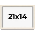 thumbnail image 1 of 21x14 Shadow Box Frame White | 1.125 Inches Deep Real Wood Rustic Shadowbox Display Frame | UV, 1 of 5