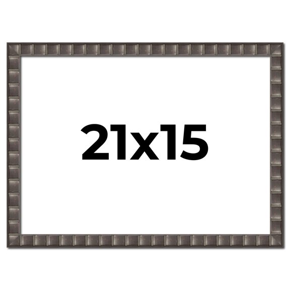 21x15 Frame Black Brown Chestnut Mosaic Solid Wood Picture Frame | 1.125 Inch Moulding Width |