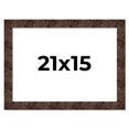 thumbnail image 1 of 21x15 Frame Brown Burl Real Wood Picture Frame Width 1.625 Inches | Interior Frame Depth 0.5 Inches, 1 of 8
