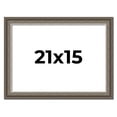 thumbnail image 1 of 21x15 Frame Brown Solid Wood Picture Frame | 1.75 Inch Moulding Width | Austin Frame Complete with, 1 of 8