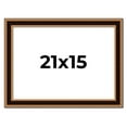 thumbnail image 1 of 21x15 Frame Gold Brown Plein Air Vintage Solid Wood Picture Frame | 1.75 Inches Moulding Width |, 1 of 8