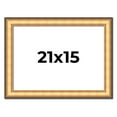thumbnail image 1 of 21x15 Frame Gold Plein Aire Solid Wood Picture Frame Width 2 Inches | Interior Frame Depth 0.5, 1 of 8