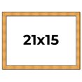 thumbnail image 1 of 21x15 Frame Gold Rustic Solid Wood Picture Frame | 1.25 Inch Wide Moulding | Rustique Gold, 1 of 8