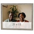 thumbnail image 1 of 21x15 Frame Grey Solid Wood Picture Frame Width 1 Inches | Interior Frame Depth 0.5 Inches |, 1 of 8
