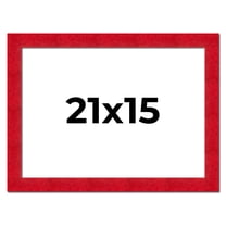 21x15 Frame Red Burl Solid Wood Picture Frame Width 1.75 Inches | Interior Frame Depth 0.5 Inches |