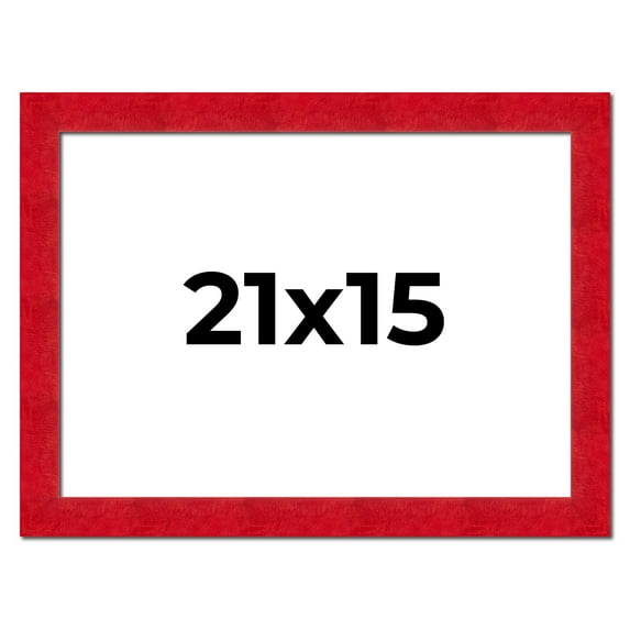 21x15 Frame Red Burl Solid Wood Picture Frame Width 1.75 Inches | Interior Frame Depth 0.5 Inches |