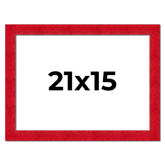 21x15 Frame Red Burl Solid Wood Picture Frame Width 1.75 Inches | Interior Frame Depth 0.5 Inches |