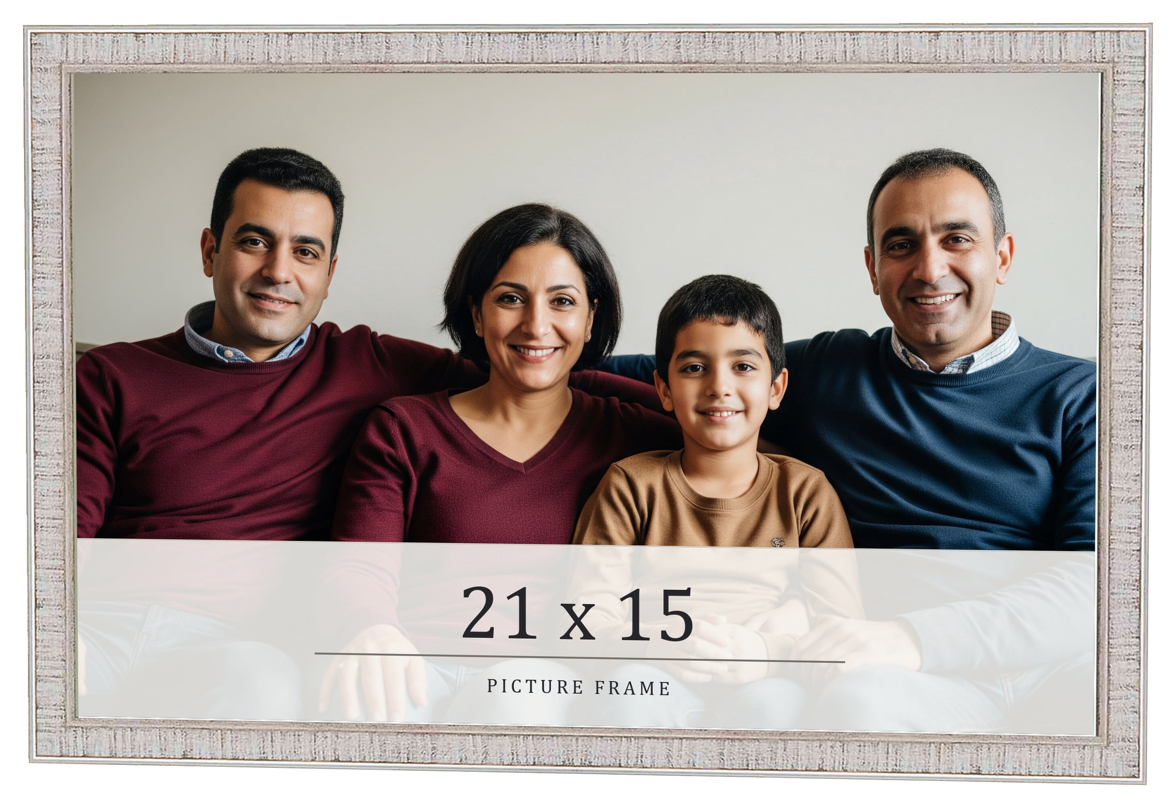 21x15 Frame White Real Wood Picture Frame Width 1.75 inches