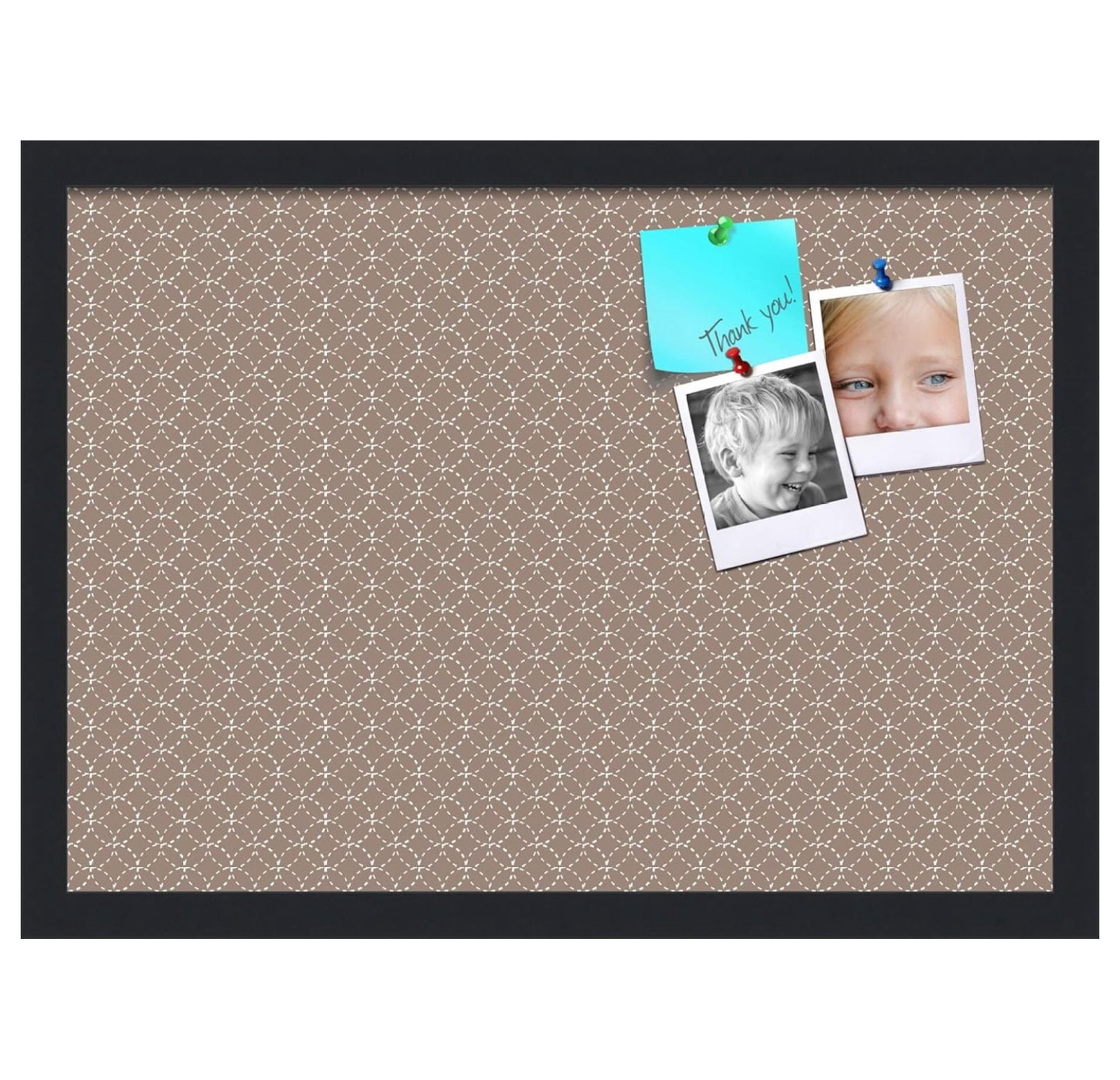 28x20 Inch Cork Bulletin Board. This Decorative Framed Pin Board Comes Yellow And Blue Design White Frame Frame Ideal Home Office Decor Message Li Shu - View #11