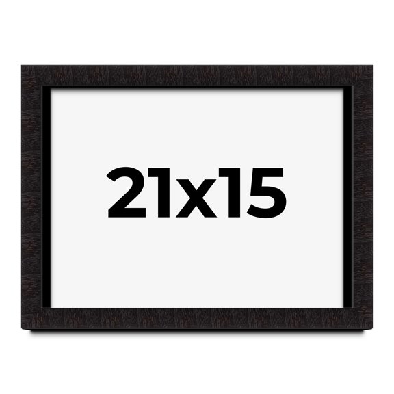21x15 Shadow Box Black Solid Wood Display Picture Frame | 1 Inch Rabbet Depth | | 1.375 Inch
