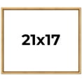 thumbnail image 1 of 21x17 Frame Beaded Gold Solid Wood Picture Frame | 0.75 Inches Moulding Width | Liscio Oro, 1 of 8